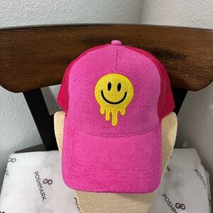 David & Young NWT Authentic Pink Smiley Face Women's Hat